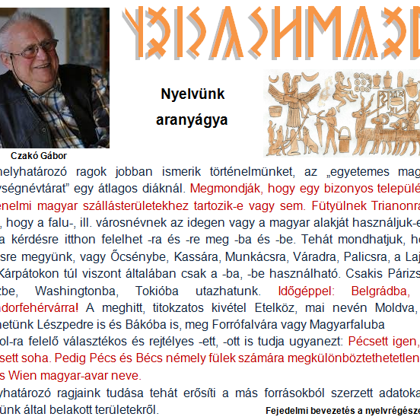 Ny E L V R É G É Sz E T