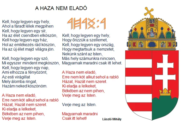 A HAZA NËM ELADÓ