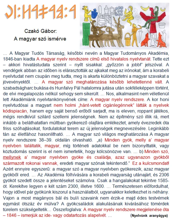 A  MAGyAR  SzÓ