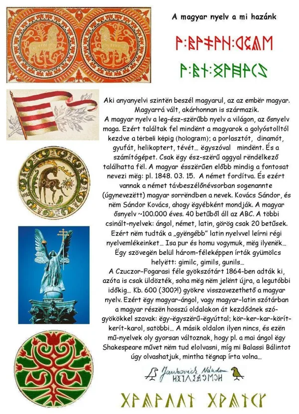 A  MAGyAR  NyELV  A  MI  HAZÁNK