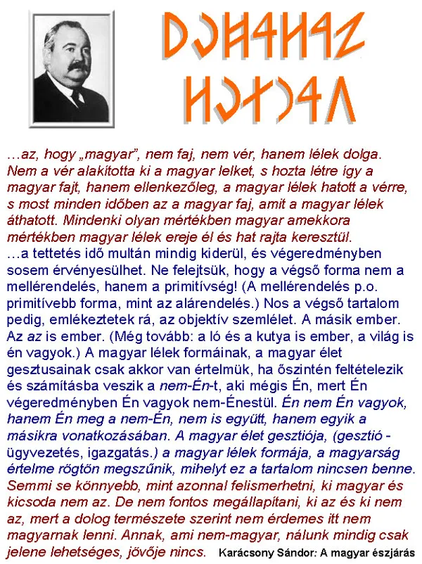 A magyar észjárás