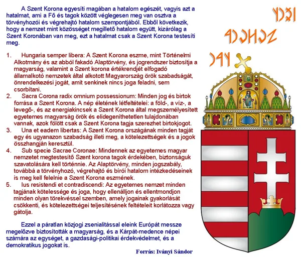 A  SzENT  KORONA  TAN