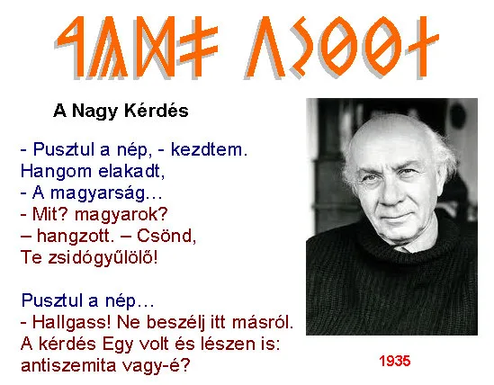 A  NAGy  KÉRDÉS