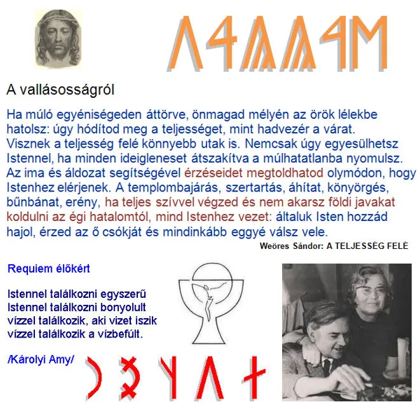 A vallásosságról